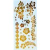 Guirca Tetovanie – tetovačky kvety – listy – festival – 17 ks – 14 × 30 cm