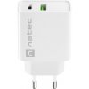 Univerzálna nabíjačka Natec RIBERA 20W 1X USB-A + 1X USB-C, biela NUC-2061
