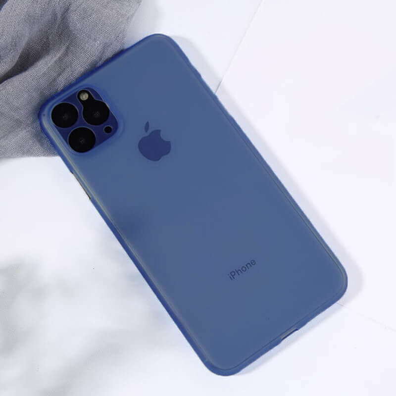 SES Ultratenký plastové Apple iPhone 11 - tmavo modré