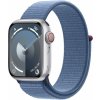 Chytré hodinky Apple Watch Series 9 41mm Cellular Strieborný hliník s ľadovo modrým prevliekacím športovým remienkom (MRHX3QC/A)
