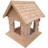 Drevené kŕmitko pre vtáky (Rozmery: 29 x 30 x 33 cm)