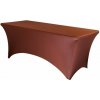 TENTino Elastický poťah STANDARD na skladací stôl 240x76 cm VIAC FARIEB Farba obrusu: ČOKOLÁDOVOHNEDÁ / CHOCOLATE