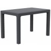 MEGA PLAST MP1540 RATAN LUX stůl, polyratan, 75x120x75cm, antracit , PP