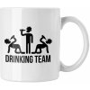 Hrnček s potlačou Drinking team (Hrnček s kvalitnou potlačou)