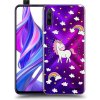 Picasee silikónový prehľadný obal pre Honor 9X Pro - Unicorn hviezdne nebo