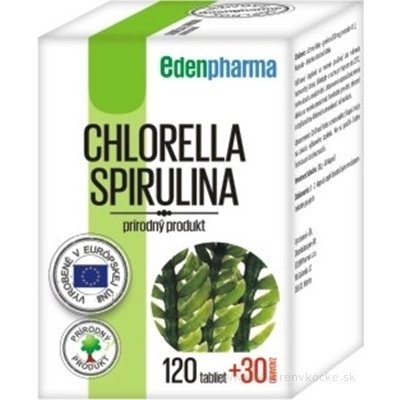 EDENPharma CHLORELLA+SPIRULINA tbl 120 + 30 zadarmo (150 ks)