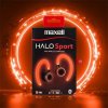 Slúchadlá, bezdrôtové, Bluetooth, s mikrofónom, LED slúchadlá, MAXELL Halo Sport, čierna