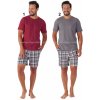 Maksym1475 2 pánské pyžamo krátké šedé
