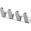 BISK Erga Futura, 4-háčikový vešiak na uteráky, chrómová, ERG-02980