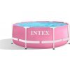 Bazén Intex Pink Metal Frame 244 x 76 cm 28290