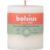 Bolsius sviečka valec Rustic Shine Soft Pearl krémová 68x80mm