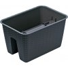 Prosperplast RATOLLA Truhlík na zábradlie 39,6x27,2x22,5cm antracit DRLB400