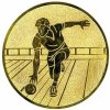 Bowling: Emblém - Nálepka na trofej Ø 50 mm zlatá