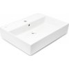 Umývadlo SAT Infinitio 60,5x46,5 cm s otvorom uprostred SATINF6046
