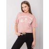 Tričko 157-TS-0086.60P RUE PARIS Farba: Ružová - svetlo, Veľkosť: L