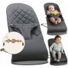Babybjörn Bliss antracitová cotton s hračkou