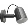 HAY Nástenná lampa Noc Wall Button, dark grey AB079
