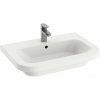 RAVAK CHROME 65 x 47cm umývadlo, s otvorom, s prepadom, keramika, XJG01165000