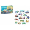Teddies Magnety - Dopravní prostředky - 15 ks