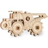 3D drevené puzzle EWA Mechanický Belaz - hnedé