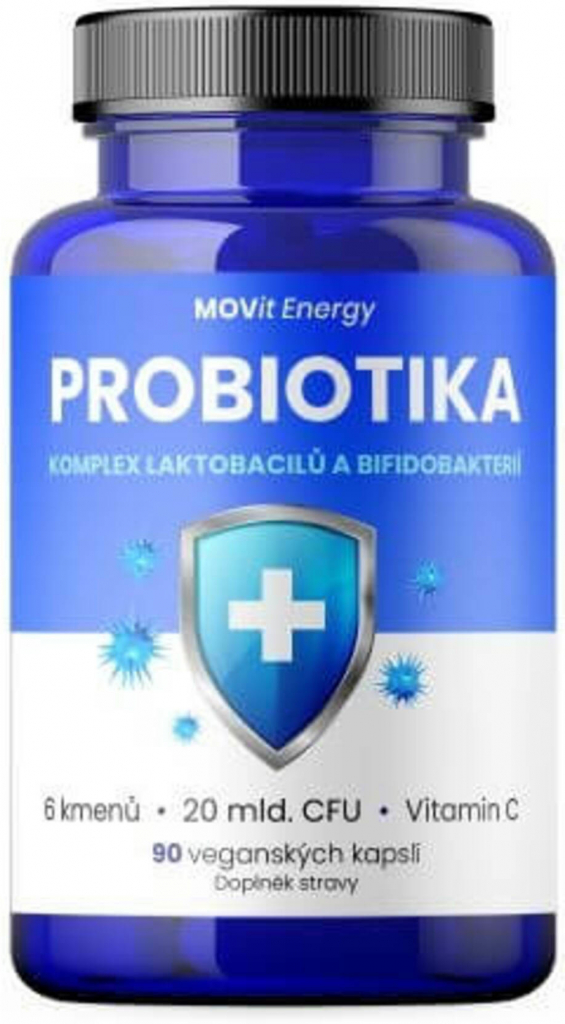 MOVit Energy Probiotiká komplex laktobacilov a bifidobaktérií 90 vegánskych kapsúl