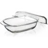 Pekáč hranatý 3,7+2l 34,5x22,5x14,5cm sklenený s pokrievkou
