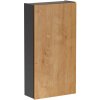 CMD Skrinka do kúpeľne MONAKO GREY OAK 830 Sivá diamantová/dub hamilton laminát 40 cm x 75 cm x 15.6 cm