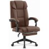 Kancelárske kreslo HC-1029 Brown s opierkou nôh