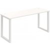 Hobis Pracovný stôl UNI O, 160x75,5x60 cm, biela/biela