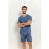 Taro pánske pyžamo Henry3397 ss51-modrá