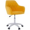 Tempo Kondela Kancelárske kreslo, látka žltá/biela, SANTY