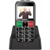 EVOLVEO EasyPhone ET, mobilný telefón pre seniorov s nabíjacím stojanom, strieborná