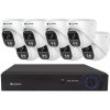 Securia Pro IP kamerový systém NVR8CHV4S-W DOME smart, biely Nahrávanie: 6TB disk