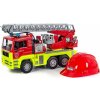 Bruder 1760 MAN TGA hasičský + prilba