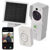 EMOS GoSmart Home Bezdrôtový batériový videozvonček IP-09D s Wi-Fi a solárnym panelom