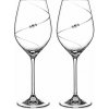 Diamante poháre na biele víno Silhouette City s kamienkami Swarovski 360 ml 2 ks
