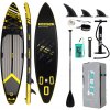 Paddleboard 350x84x15cm s príslušenstvom čiernožltý
