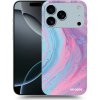 Picasee silikónový čierny obal pre Apple iPhone 17 Pro Max - Pink liquid