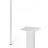 Walteco Nábytková noha hranatá 25x25x600mm, biela , 50193