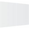 Allboards,Skleněná kuchyňská deska SUPERWHITE BÍLÁ 60x52cm - krájecí deska - ochranná deska,HC52x30_00015