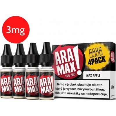 E-Liquid Aramax 4Pack Max Apple 4x10ml - 3 mg
