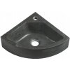 Nástenné umývadlo štvorcové Sapho BLOK 30 cm čierne