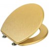 WENKO 26010100 - WC sedátko ALDENO 37x41 cm zlatá/strieborná 26010100 + záruka 3 roky zadarmo