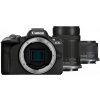 Bezzrkadlový fotoaparát Canon EOS R50 24,2 Mpx s objektívmi 18-45 mm a 55-210 mm