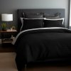 Darymex SATÉNOVÉ OBLIEČKY SATYNLOVE EXCLUSIVE CIZGILI 200X220 CM, 2KS 70X80 CM ČIERNE