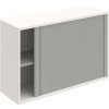 Hobis Policová skriňa Strong P, 120x76,8x40 cm, sivá/biela