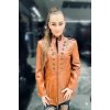 Max Original Leather dámsky kožený kabát SHAKIRA LG cognac