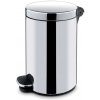 Alda Nášľapný odpadkový kôš, 12 L, nerez lesklý, plynulé zatváranie