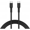 Canyon OnWire CCAP60CL, kábel nab. a synchr., USB-C / USB-C, 60W PD, 480Mbps, opletený, 1 m, čierny CND-CCAP60AB10B