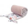 SENSILLO CHRÁNIČ NA DETSKÚ POSTIEĽKU WAFFLE FOXES PINK